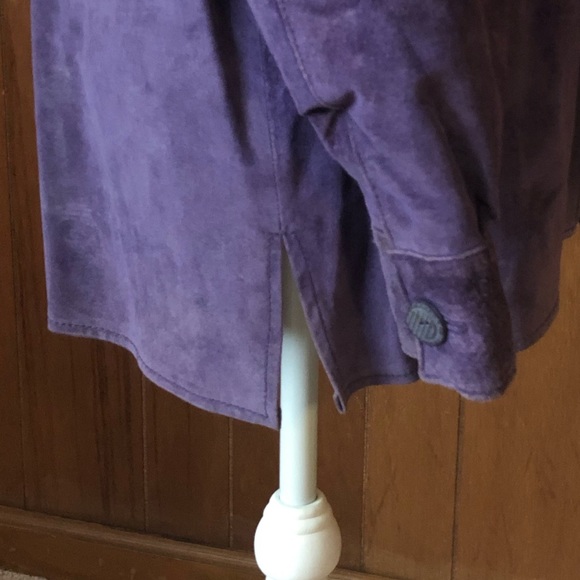 Coldwater Creek Purple Suede Jacket - Picture 4 of 4